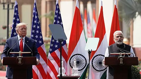 அமெரிக்க அதிபர் டொனால்ட் ட்ரம்ப், பிரதமர் மோடி
