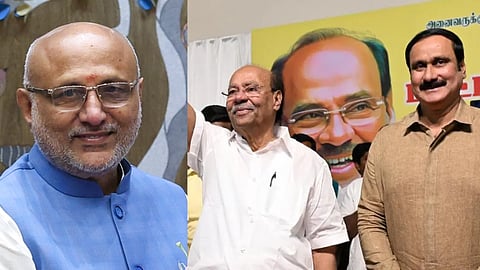 சிபி ராதாகிருஷ்ணன், ராமதாஸ், அன்புமணி