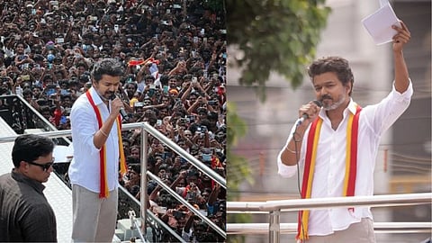 திருச்சி பரப்புரையில் விஜய்