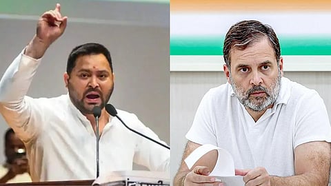 Tejashwi Yadav, Rahul Gandhi