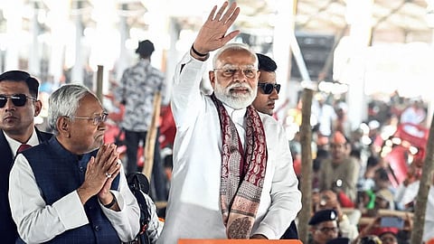 பிகாரில் பிரதமர் மோடி