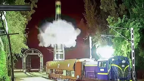 agni prime missile launch from rail based