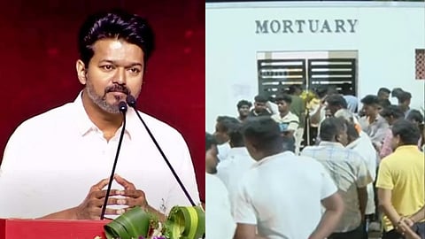 vijay condolences on karur tvk campaign stampede killed issue