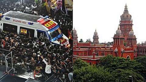 தவெக பரப்புரைக்கு தடை கோரி உயர்நீதிமன்றத்தில் மனு