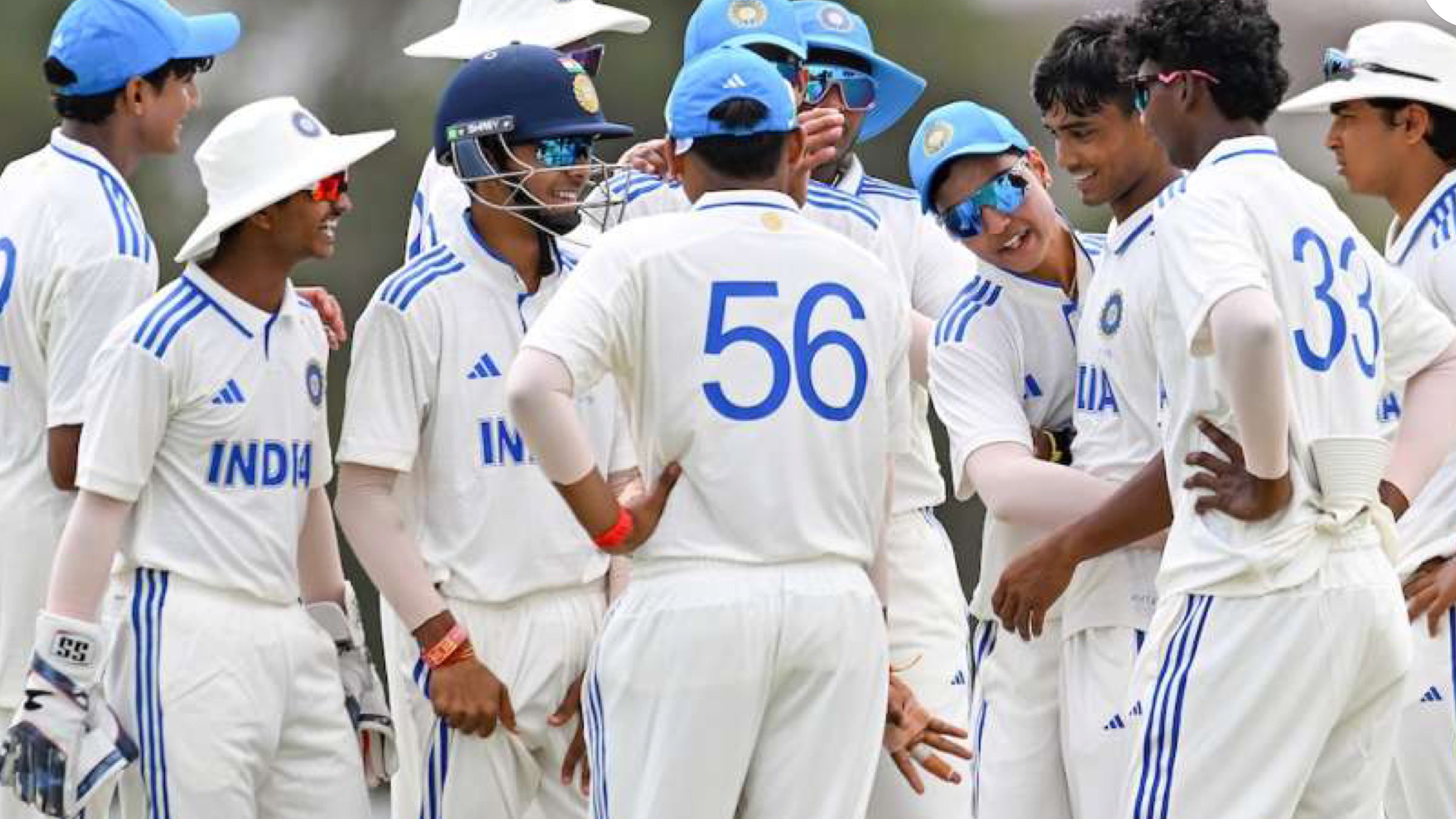 india u19 won in against australia u19 test match