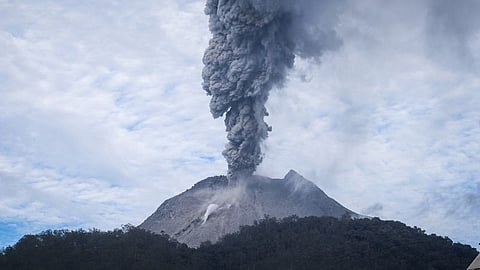 indias only mud volcano erupts after 20 years in andamans