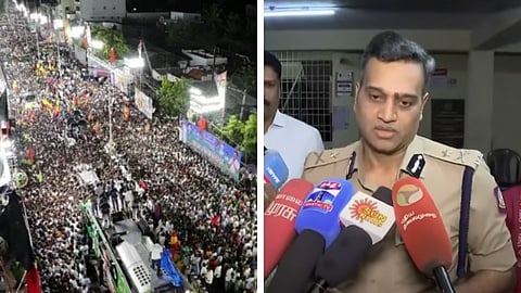 கரூரில் நடந்த விஜய் பரப்புரை, அஸ்ரா கார்க்