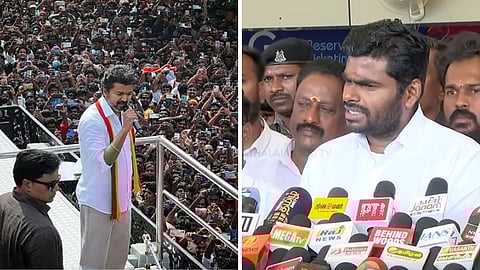 தவெக தலைவர் விஜய் - அண்ணாமலை