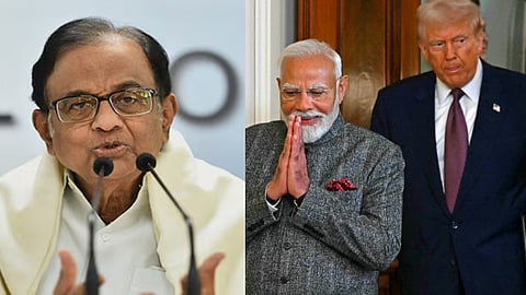 former union minister p chidambaram writes trump and modi relationship
