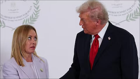 donald trump calls italy pm giorgia meloni beautiful women