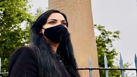 emerging leader who wears only black and a mask from bihar election