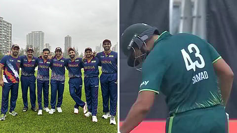 பாகிஸ்தான் உடன் கைக்குலுக்காத தினேஷ் கார்த்திக் தலைமையிலான இந்தியா