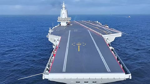Chinas latest and most capable aircraft carrier The Fujian has officially entered service