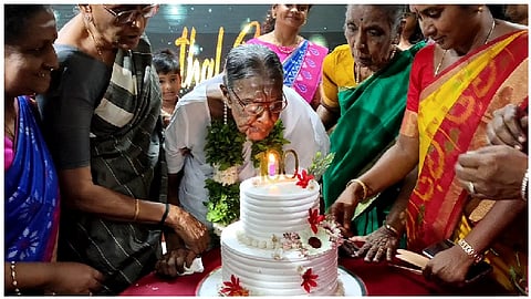 101 Year Old Grandmother Celebrated by Seven Generations in Tiruppur