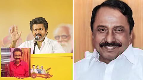 தவெக தலைவர் விஜய், செங்கோட்டையன்