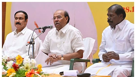 gk mani lashes out over election commisson in pmk issue