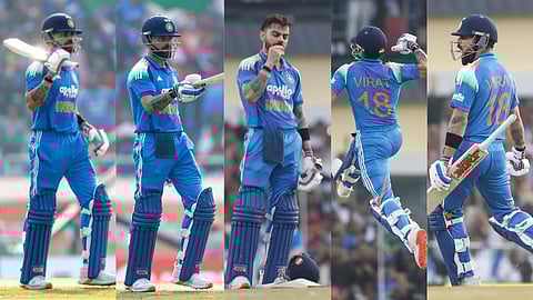 Virat Kohli completing 52nd century vs south africa one day