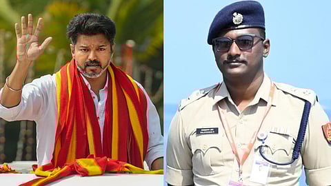 தவெக தலைவர் விஜய், கலைவாணன் ஐ.பி.எஸ்