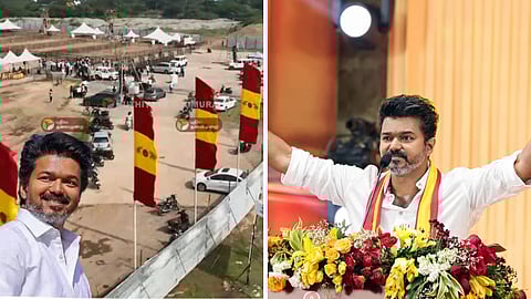 புதுச்சேரி மக்கள் சந்திப்பு கூட்டத்தில் பங்கேற்க சென்னையிலிருந்து புறப்பட்டார் தவெக தலைவர் விஜய்