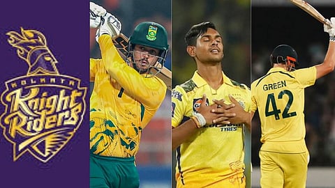 kkr team, d kock, Pathirana, green