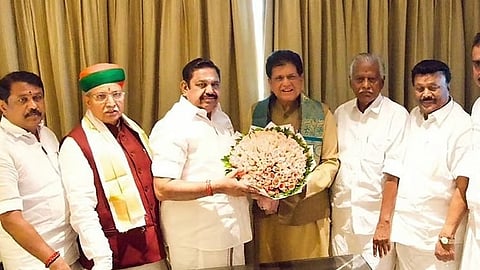 எடப்பாடி பழனிசாமி - பியூஷ் கோயல் சந்திப்பு