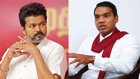 Sri Lankan MP Namal Rajapaksa advice to tvk chief Vijay