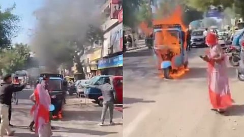 ஆட்டோ தீ வைப்பு