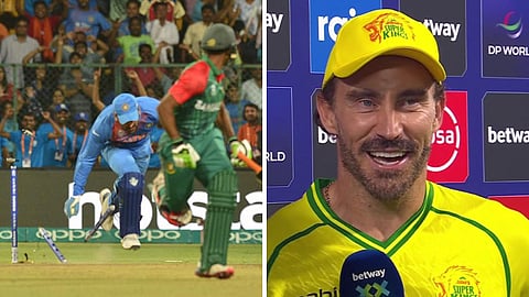 தோனியின் ரன் அவுட்டை நினைவுகூர்ந்த டுபிளஸி