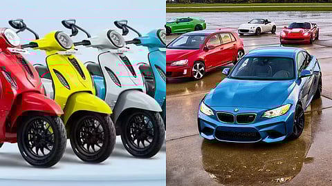 இரு சக்கரம் மற்றும் நான்கு சக்கர வாகனங்கள்