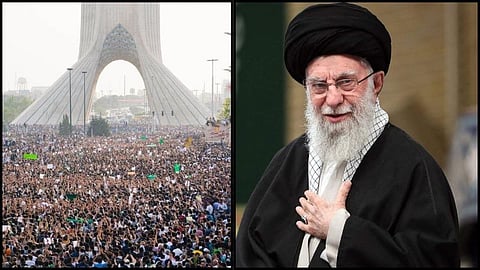 iran chief khamenei against protest updates