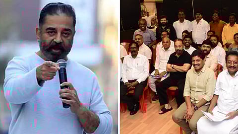 தொகுதி பங்கீடு குறித்து கமல்ஹாசனை சந்தித்து பேசிய திமுக அமைச்சர்கள்