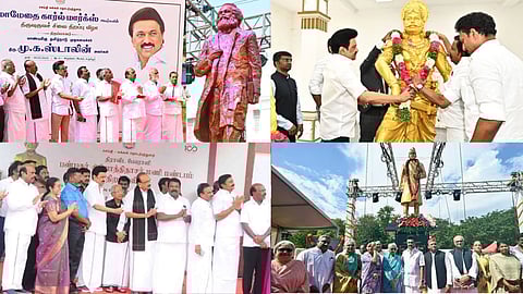 முதல்வர் ஸ்டாலினால் திறந்து வைக்கப்பட்ட சிலைகள்