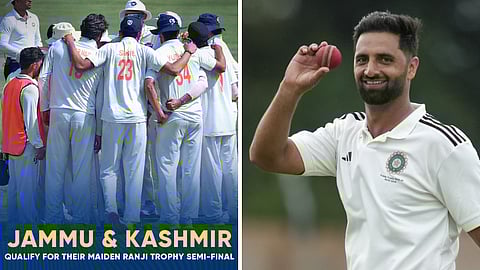 ரஞ்சிக்கோப்பையில் முதல்முறையாக ஜம்மு-காஷ்மீரை அரையிறுதிக்கு அழைத்துச்சென்ற அகிப் நபி