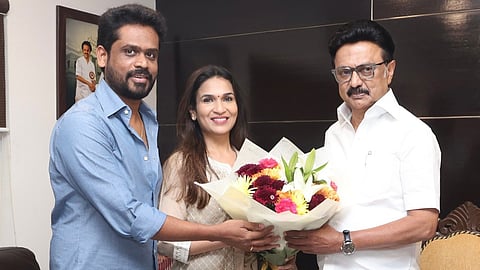 With Love producers meet MK Stalin