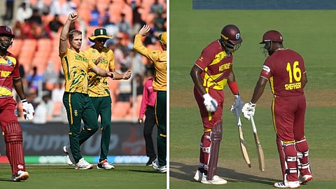 தென்னாப்பிரிக்காவிற்கு எதிரான சூப்பர் 8 போட்டியில் 176 ரன்கள் சேர்த்த வெஸ்ட் இண்டீஸ்