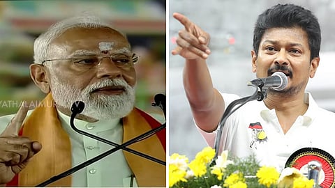 உதயநிதி பேச்சை சுட்டிக்காட்டி விமர்சித்த மோடி