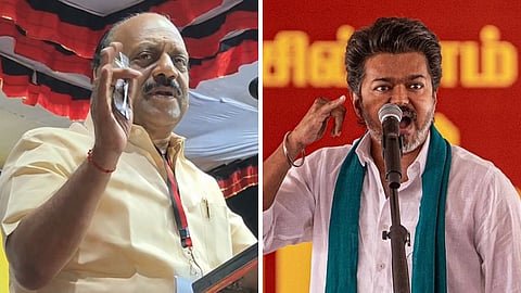 அமைச்சர் அன்பரசன் - விஜய்