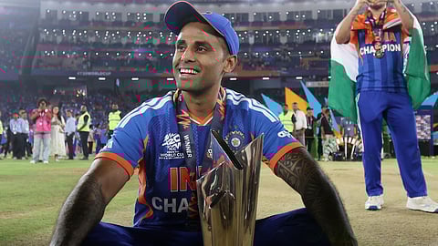 Suryakumar Yadav Slaps His Cheek in Joy After T20 World Cup Win