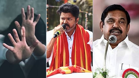 பாலியல் வன்கொடுமை - விஜய் - பழனிசாமி