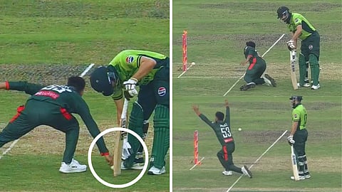 salman ali agha run out