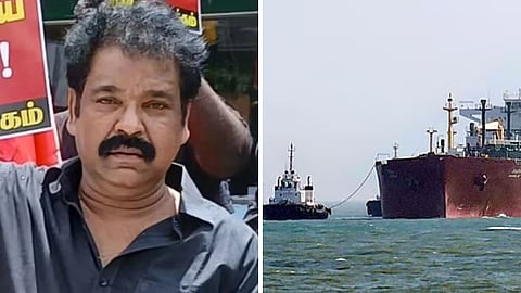 இந்தி எதிர்ப்பு போராட்டத்தில் ஒருவர் மரணம் - ரஷ்ய எண்ணெய் கப்பல்