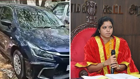 வேலூர் மேயர் சுஜாதா கார் பறிமுதல்