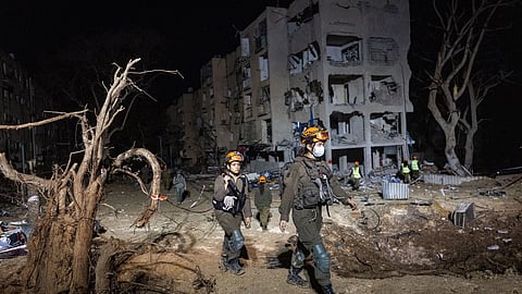 Iranian misslie strikes Israel's Dimona