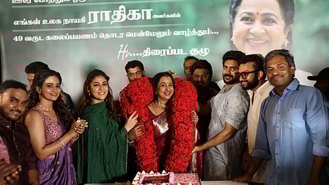 Radhikaa pens a sweet note to her movie team