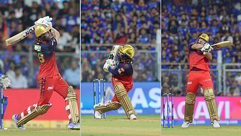 rcb scored 240 runs against mi
