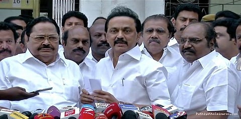 வறட்சி நிவாரண நிதியைப் பெற மத்திய அரசுக்கு அழுத்தம் தரவேண்டும்... ஸ்டாலின்