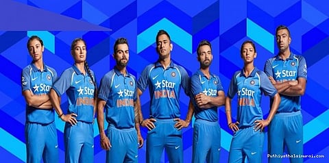 இந்திய கிரிக்கெட் அணிக்கு புதிய ஜெர்சி