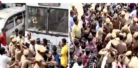 ஜல்லிக்கட்டிற்காக போராடியவர்கள் மீது போலீஸ் தடியடி... இயக்குனர் கௌதமன் கைது