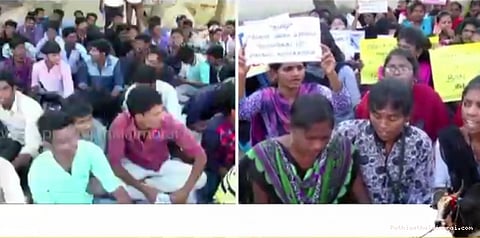 களத்தில் இறங்கிய பள்ளி மாணவர்கள்