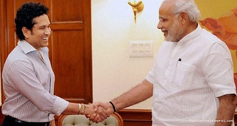 பிரதமர் மோடிக்கு நன்றி சொன்ன சச்சின் டெண்டுல்கர்